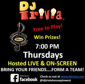DJ Trivia - Free to Play 7:00 PM on Thursdays